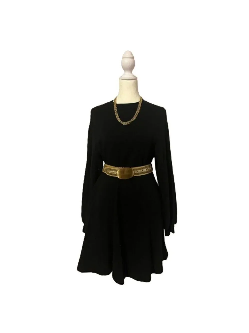 Sincerely Jules for Bandier Black Long Sleeve Sweatshirt Dress Size XS - Picture 2 of 7